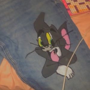 Tom and jerry custom jeans